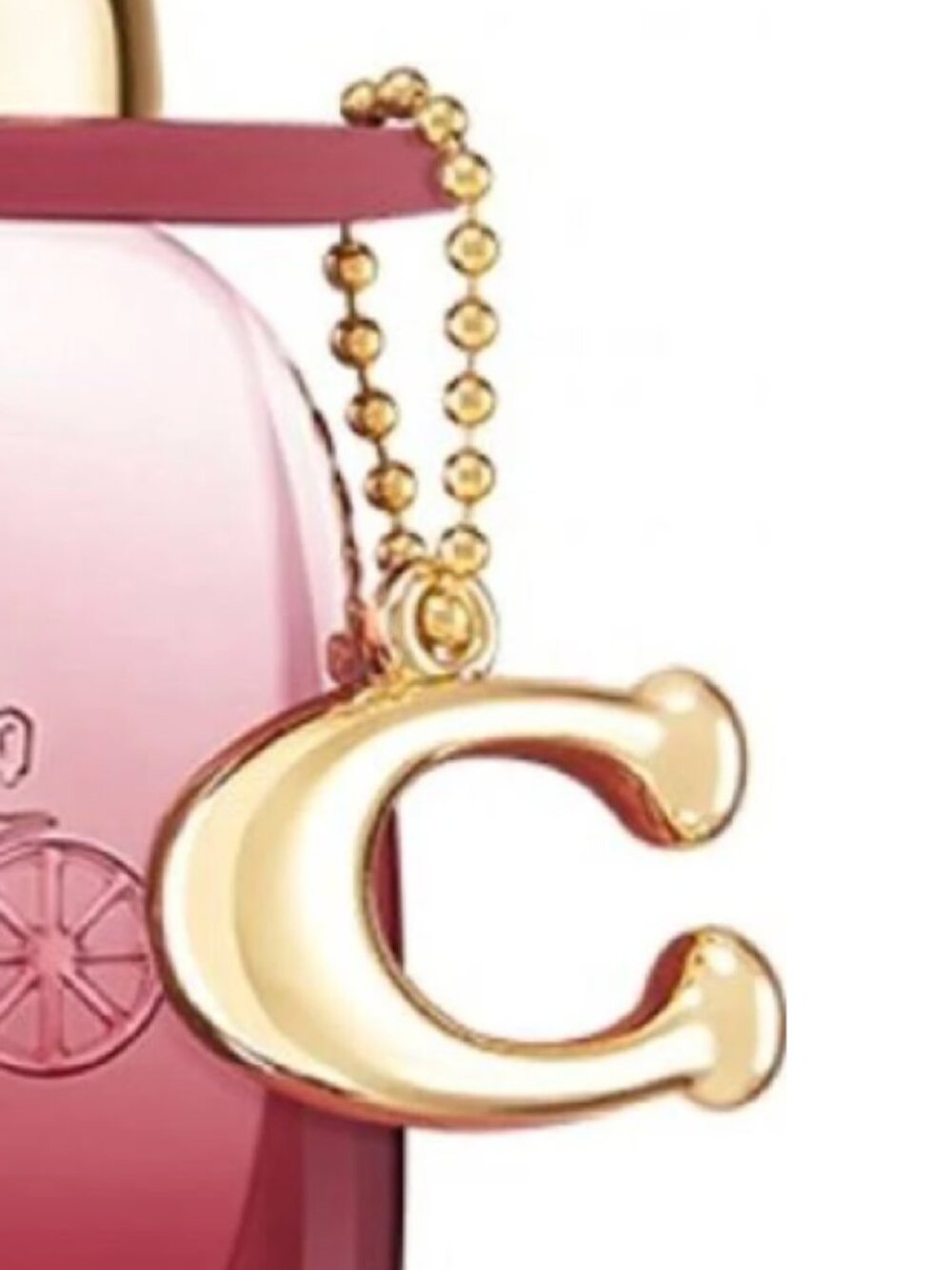 Coach Gold "C" Charm & Chalk Hangtag  NWOTs